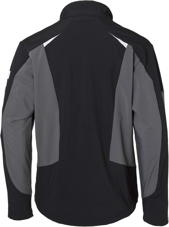 KÜBLER Workwear | Softshell Arbeitsjacke | schwarz/kbl.blau | Grösse S XS schwarz/kbl.blau, XS schwa