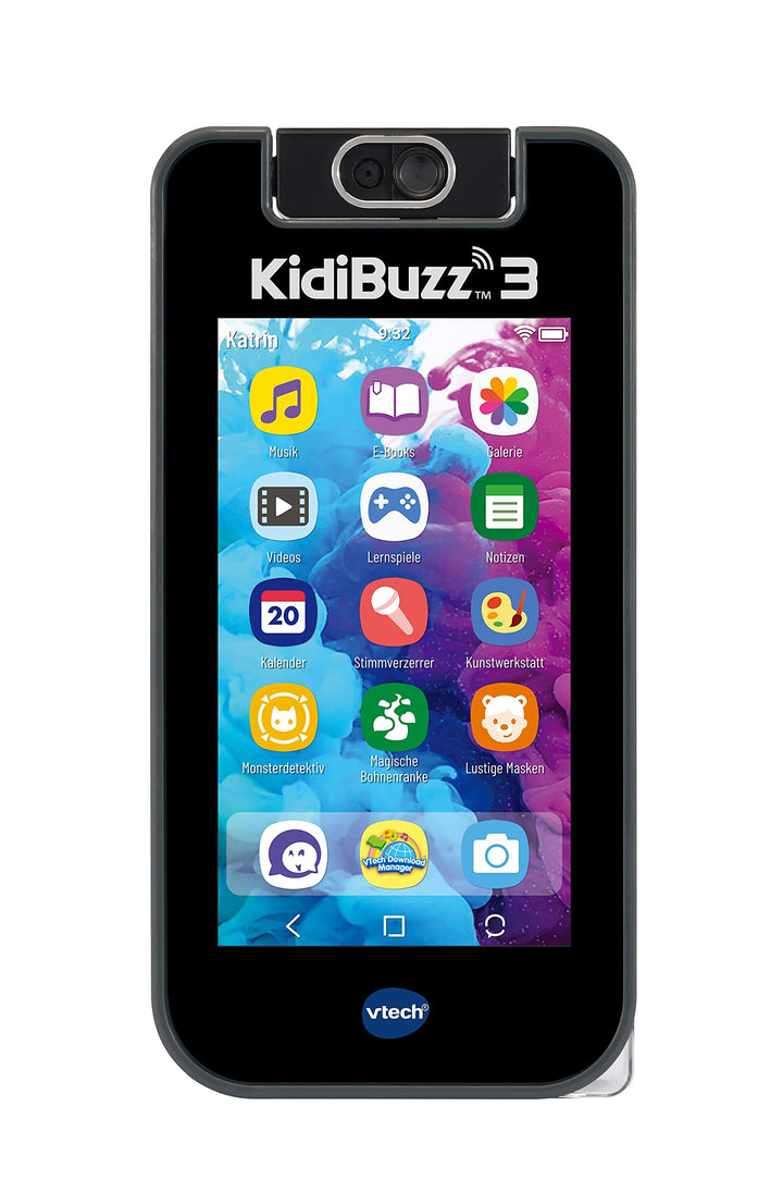 VTech KidiBuzz 3 – Multifunktions-Messenger für Kinder – Mit sicherem Internetbrowser, Lernspielen,