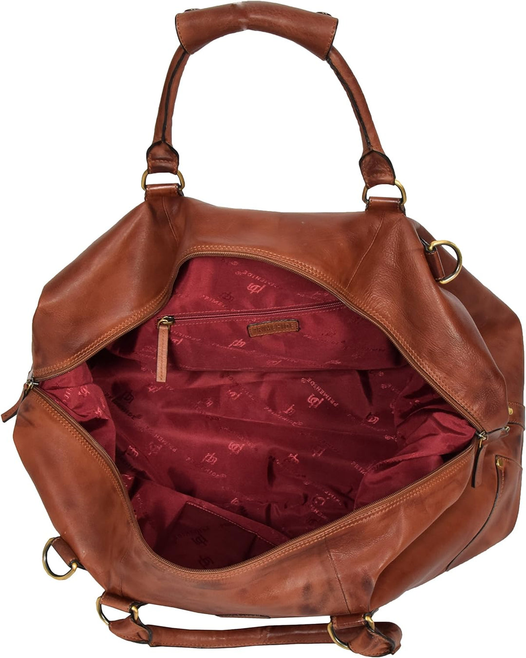 Echtes Leder Reisetasche Vintage Hellbraun Luxus Reise Duffle Tasche Fitnessstudio Wochenende Kabine