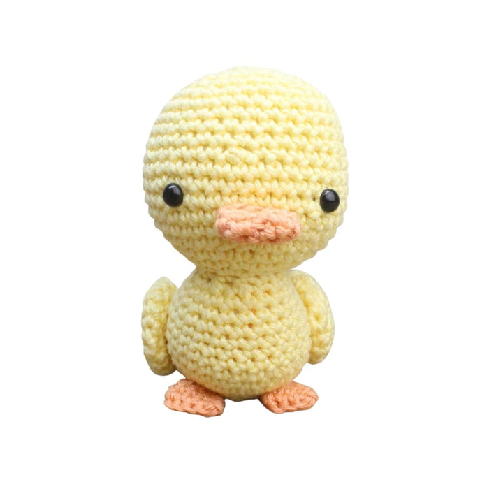 Hardicraft Häkelpaket Häkelset zum selber Machen mit Anleitung und Material für Kiki Ente, ca. 10 cm