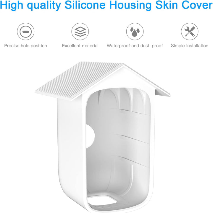 HOLACA Silikonhülle kompatibel mit eufy Security eufyCam S300 3C, wasserdicht, weich, leicht, langle