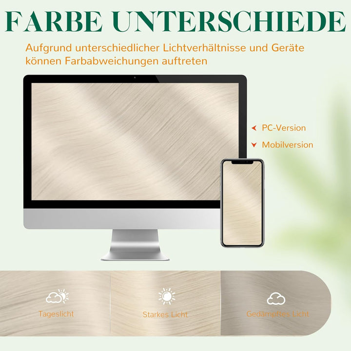 Easyouth Tape in Extension Echthaar Blond Haarverlangerung Tape in Echthaar Farbe Eisblond 14 Zoll 4