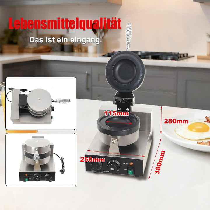 TABODD Panini Presse Sandwichmaschine Burger-Maschine, 100W Elektrische UFO-Burger-Presse für Hambur