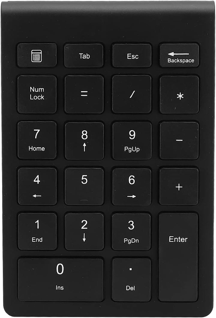 Denash Kombination aus Kabellosem Nummernblock und Maus, Tragbares, Ultraflaches 2,4G-USB-Zehnertast