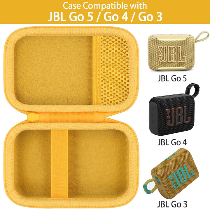 co2CREA Hart Reise Schutz Hülle Etui Tasche für JBL GO 5 /GO 4 /GO 3 tragbarer Bluetooth Lautspreche