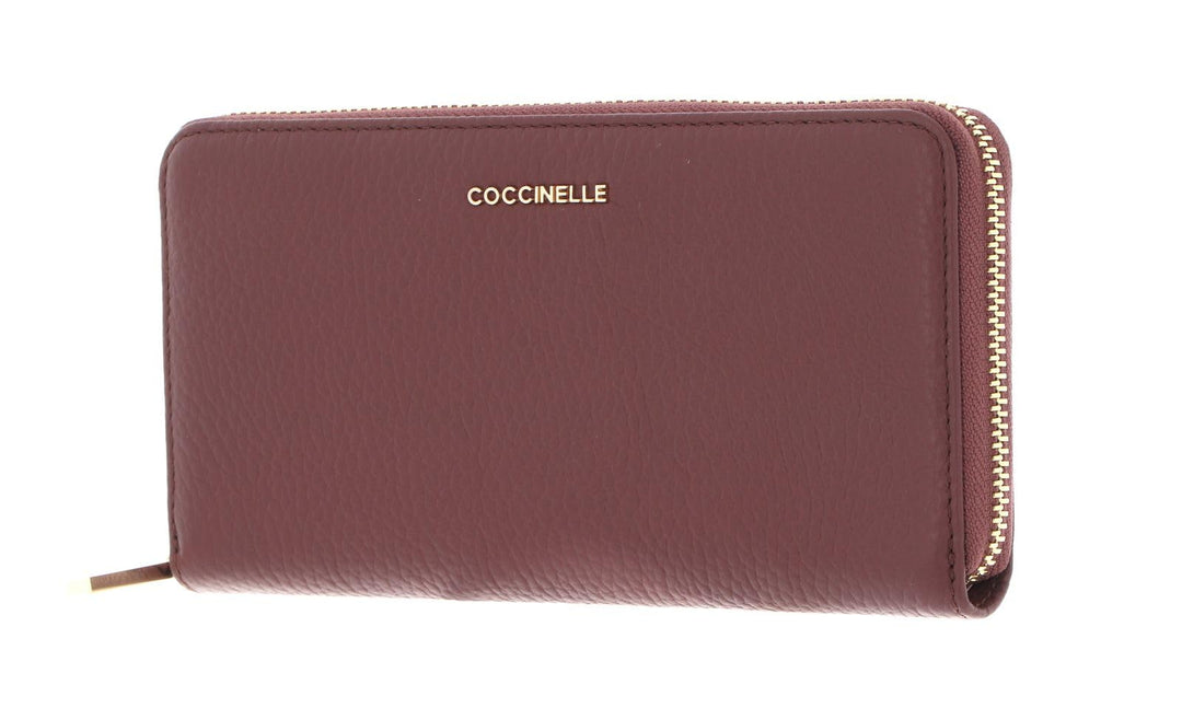 Coccinelle Metallic Soft Zip Around Wallet Carruba
