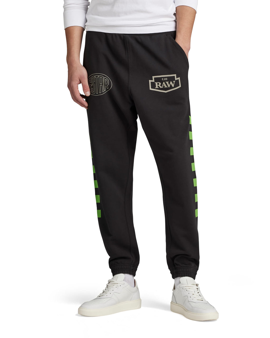 G-Star Herren Moto Graphic Sweat Pants L Schwarz (Dk Black D23912-b782-6484), L Schwarz (Dk Black D2