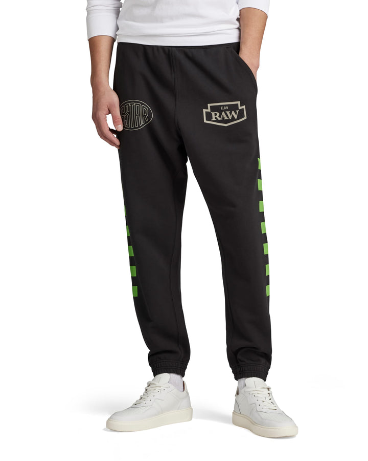 G-Star Herren Moto Graphic Sweat Pants L Schwarz (Dk Black D23912-b782-6484), L Schwarz (Dk Black D2
