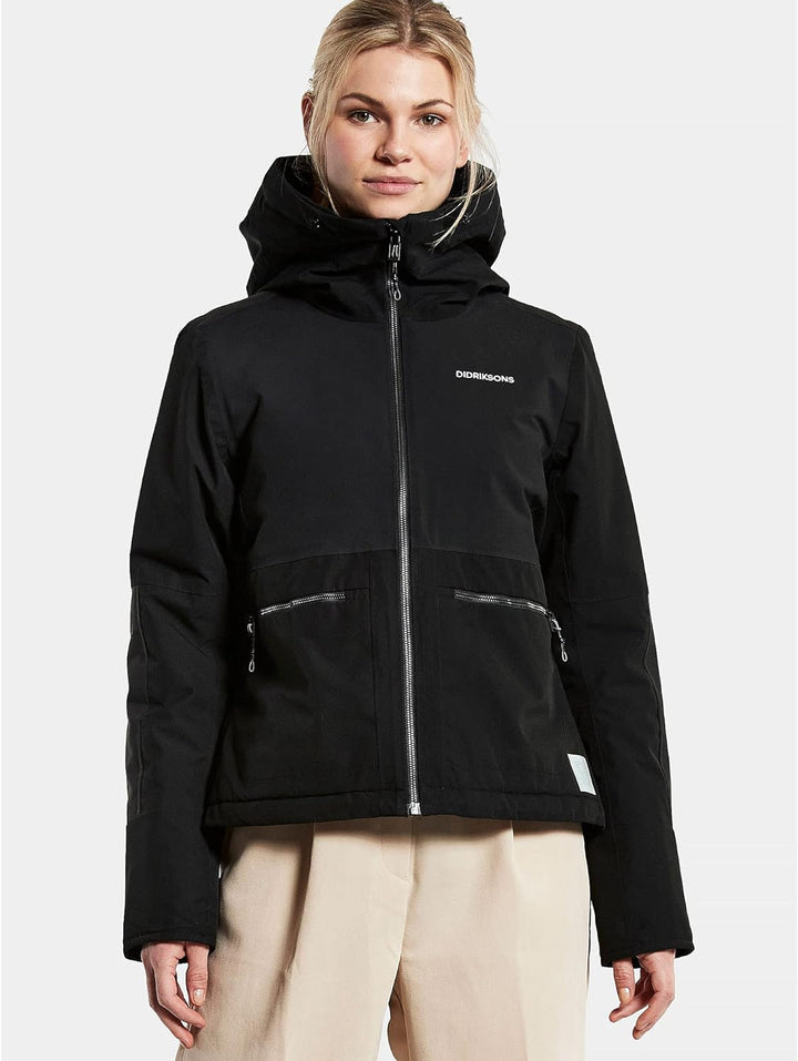 Didriksons Damen Winterjacke Celia Grösse: 36 Schwarz, Grösse: 36 Schwarz