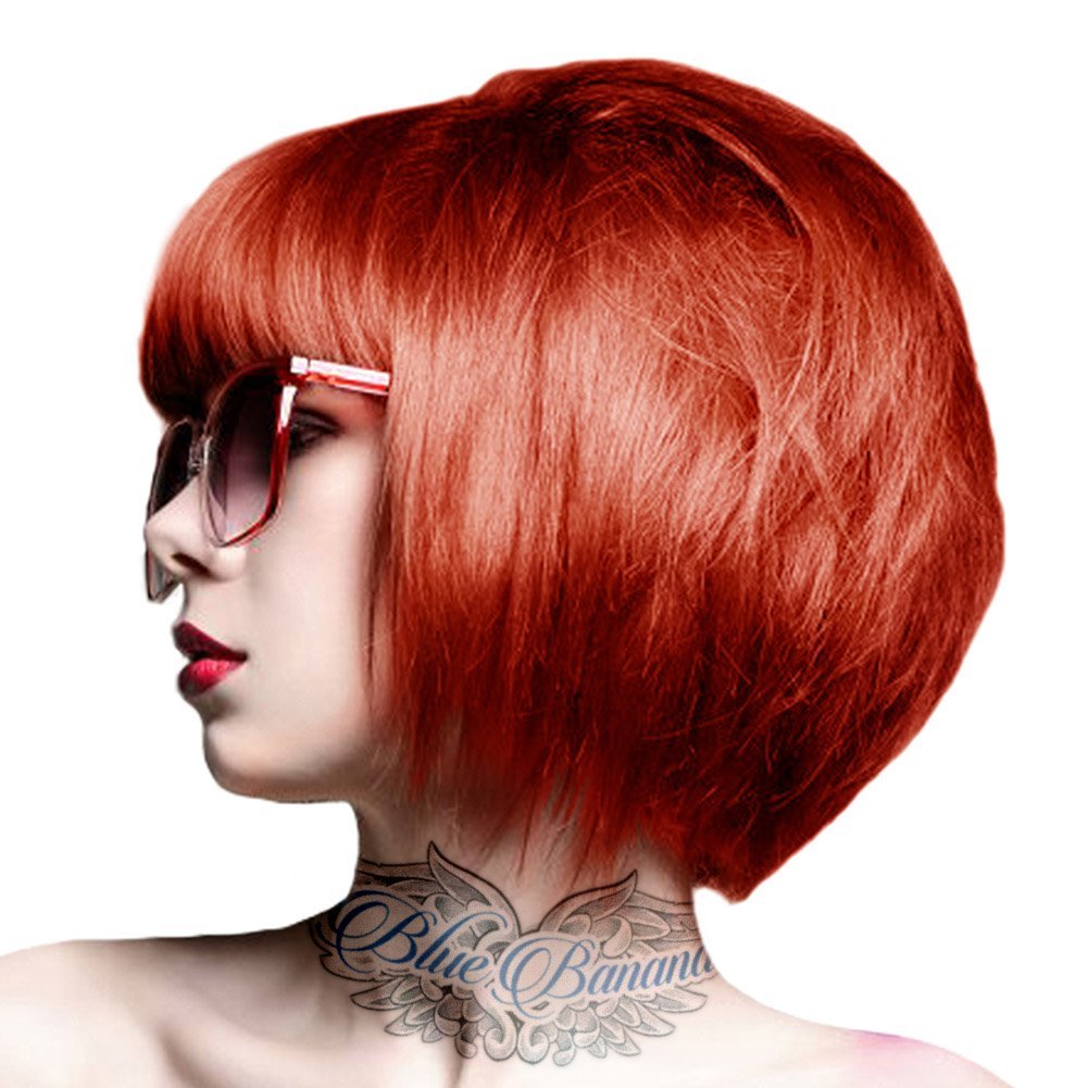 Crazy Color Semi Permanent Hair Colour Dyes by Renbow 100ml Vermillion Red 40 Braun 100 ml (1er Pack