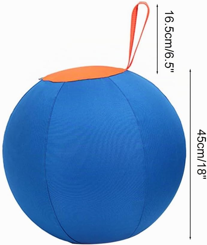 DONGKER Hüteball 18", 45cm Runde Herding Ball mit Ballabdeckung für Hund, Robuste Hundespielzeug mit