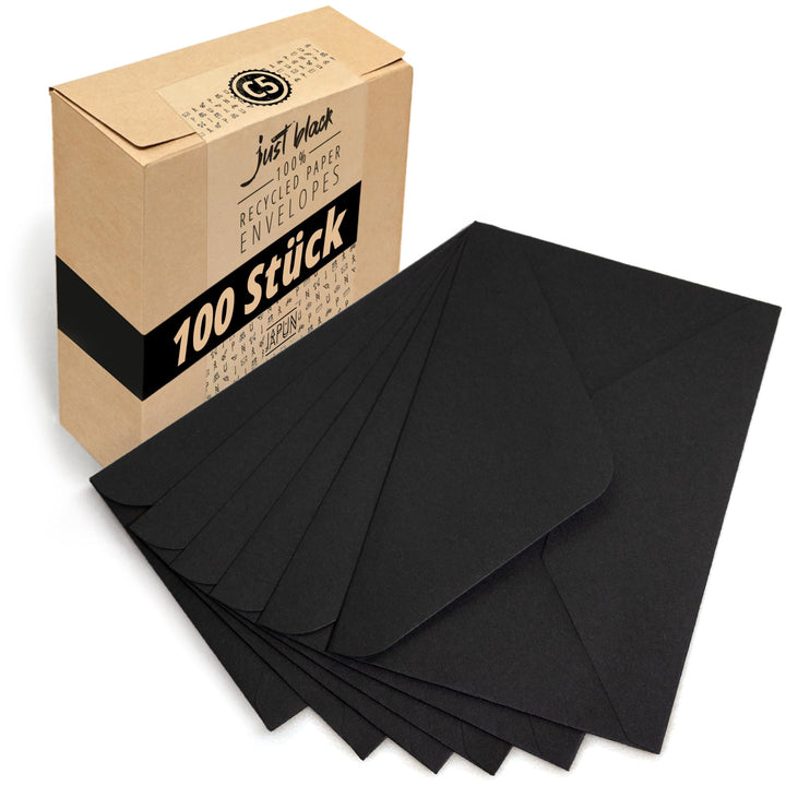 Japun – Briefumschläge (100 Stück) aus Papier, Kuvert, Umschlag ohne Fenster - DIN C5-220 x 156 mm -