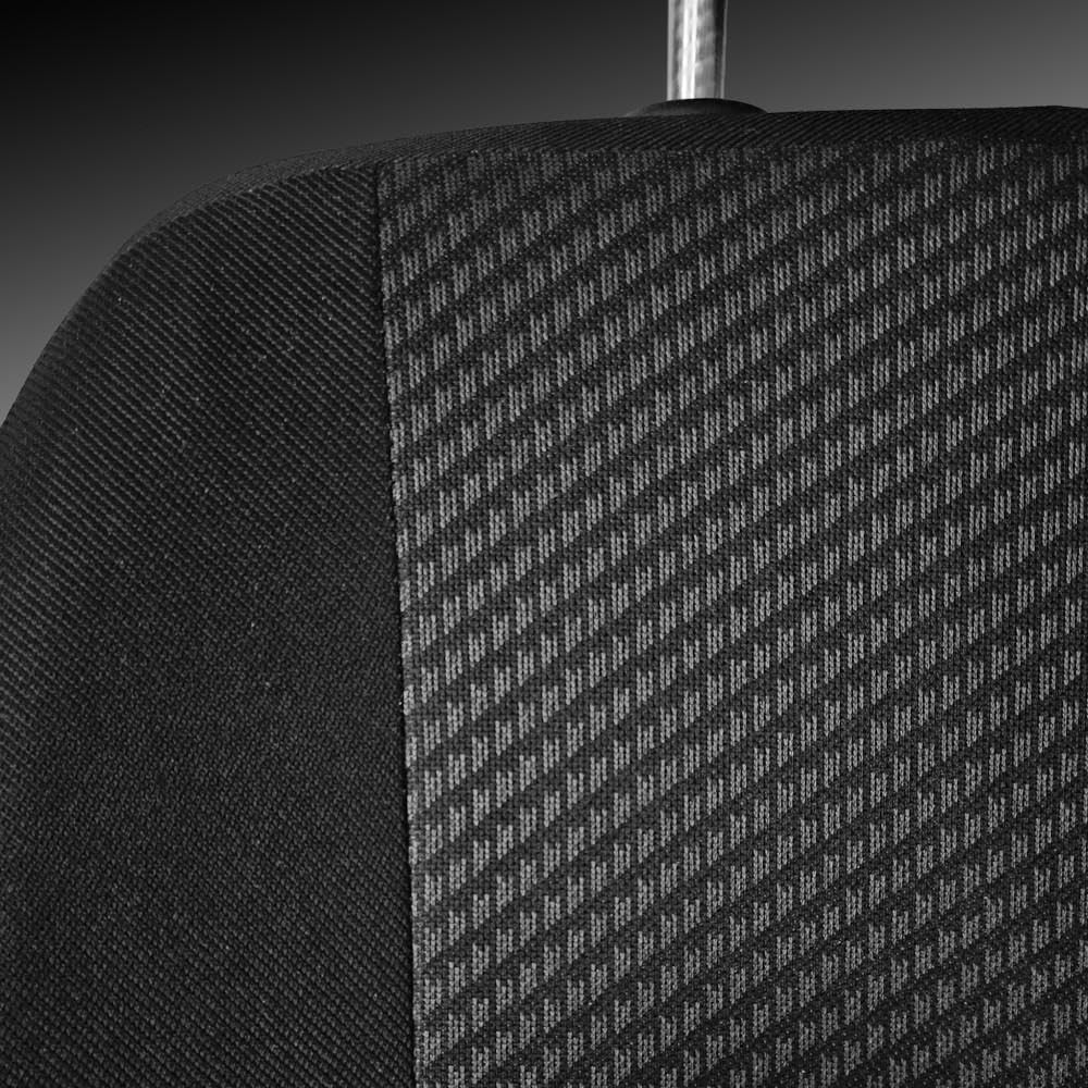 Mossa Passgenaue Sitzbezüge passend für VW Transporter T6 Van 2015-2019 R2 Schwarz R2 Transporter T6