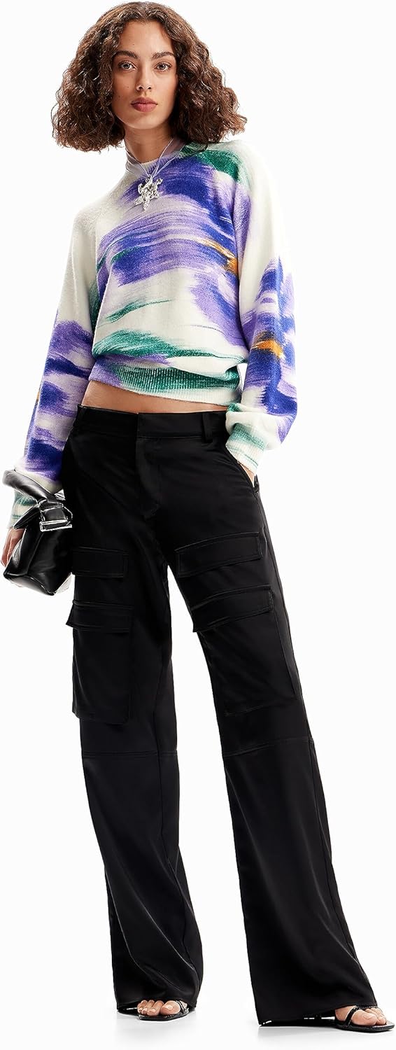 Desigual Damen Pullover_ebro Sweater XXL Weiss, XXL Weiss