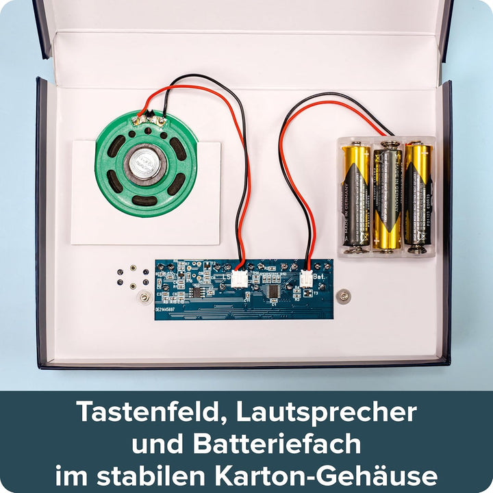 FRANZIS 67196 - Synthesizer selber Bauen - DIY Bausatz ohne Löten und technisches Vorwissen! Mit Pla
