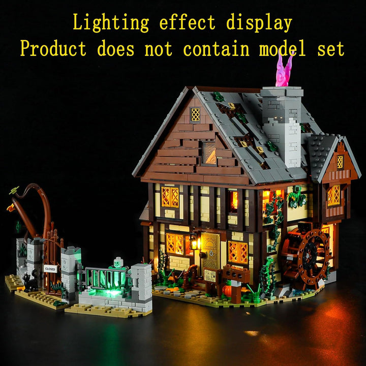GEAMENT LED Licht-Set Kompatibel mit Lego Disney Hocus Pocus Das Hexenhaus der Sanderson-Schwestern