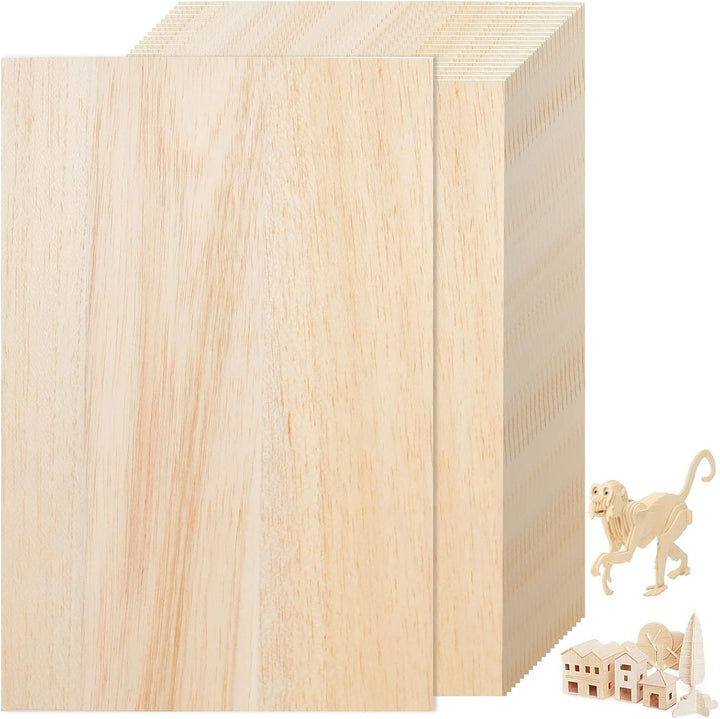 SENENQU 20 Stück Balsaholz Platten Holzplatten 1.5mm x 300mm x 200mm, Balsaholz 1,5mm Modellbau, Bal