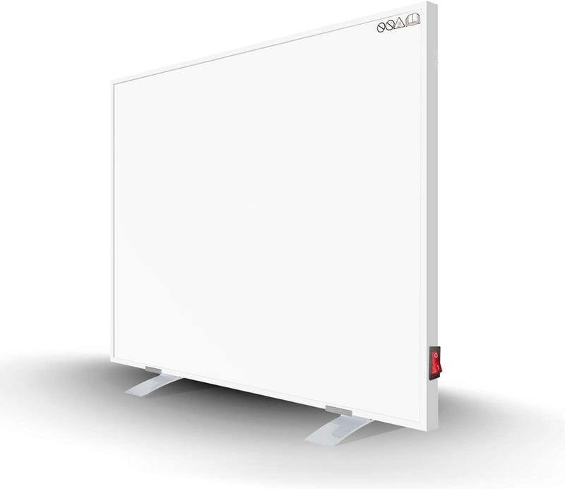 Byecold Infrarotheizung mit Standgerät Standfüsse 300W Infrarot Wandheizung mit Schalter Heizplatte