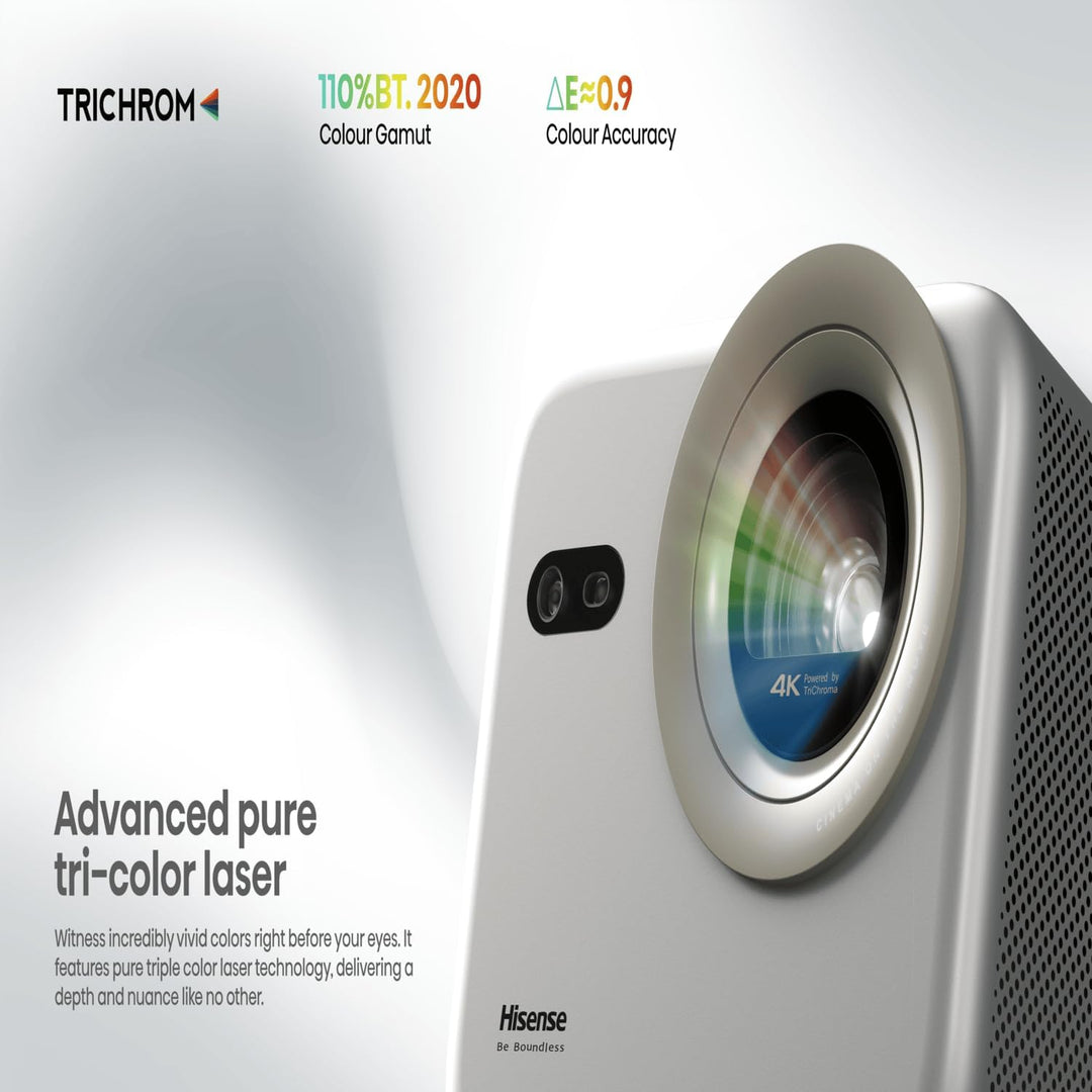 Hisense Laser Mini Projector M2 Pro, 65”-200" Projektionsgrösse,4K,Optischer Zoom 1.0-1.3:1,Reiner D