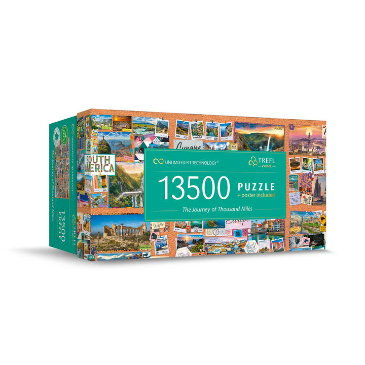 Trefl 81025 13500 Teile, Grosses Puzzle, Dickste Pappe, Bio, Collage, Reisepuzzle, Kreative Unterhal