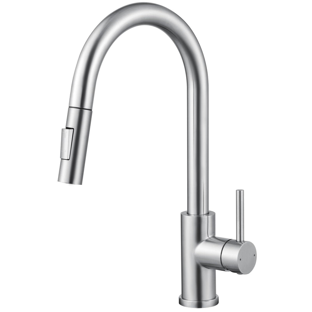 CECIPA Wasserhahn Küche, Küchenarmatur mit Herausziehbarer Brause Ausziehbar, Hochdruck Armatur Küch