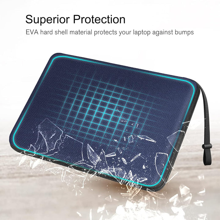 FINPAC Laptop Tasche Hartschalen Hülle für 16 Zoll MacBook Pro 2023-2019, 15,6" Lenovo Tab Notebook/