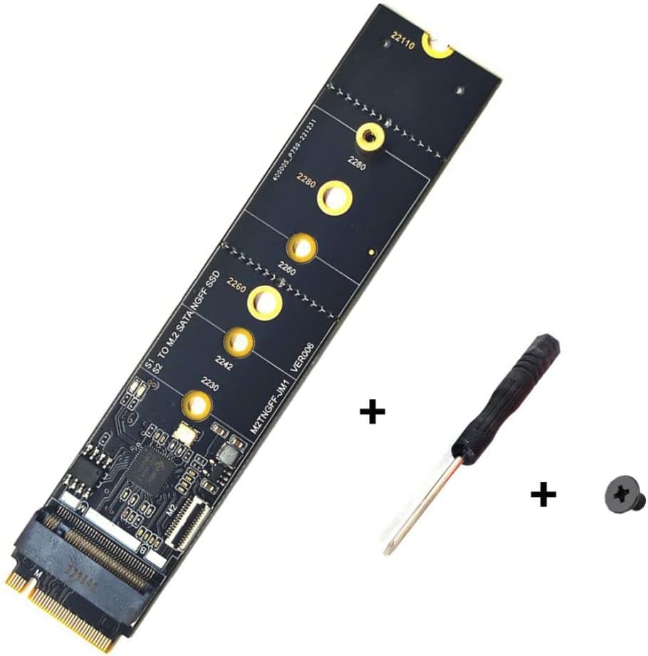 chenyang M.2 SSD SATA NGFF B+M Key auf NVME M-Key Erweiterungskarten Konverteradapter JMB582 Chipsat