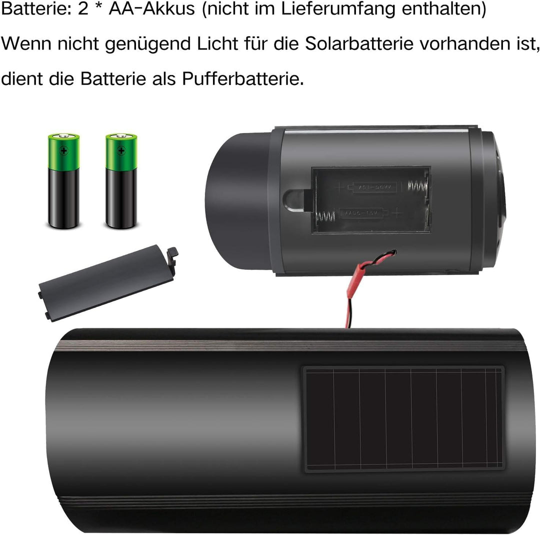 4 Stück Dummy Kamera Solar Betriebene Simulierte Dummy Surveillance Sicherheit Kamera mit Blinkendem