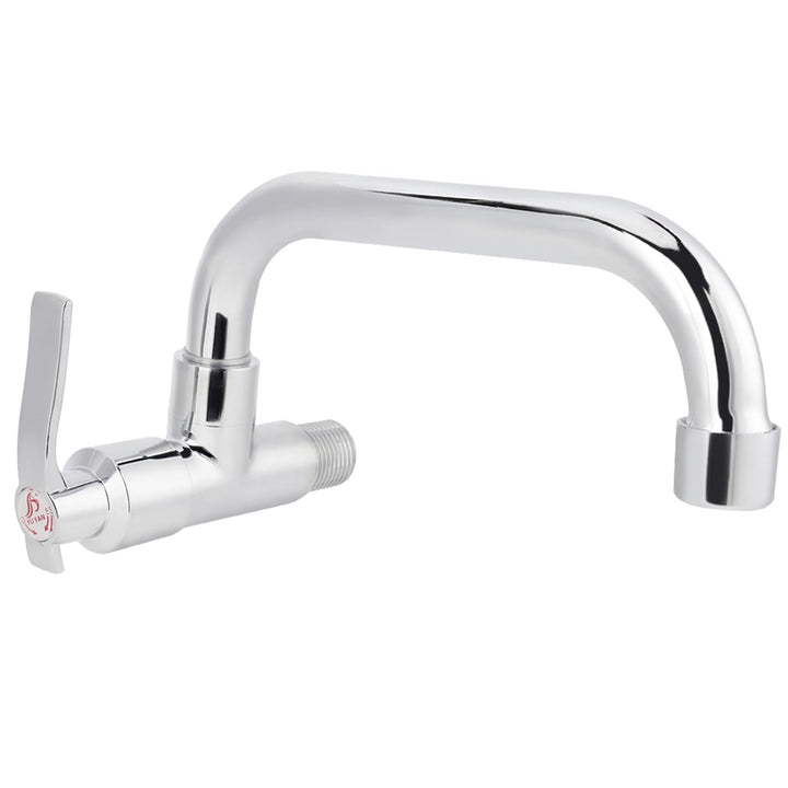 Einzelne Kaltwasserhahn, G1/2in Küchenarmatur Wandmontage Wasserhahn für Badezimmer Küche (20cm) LQ-
