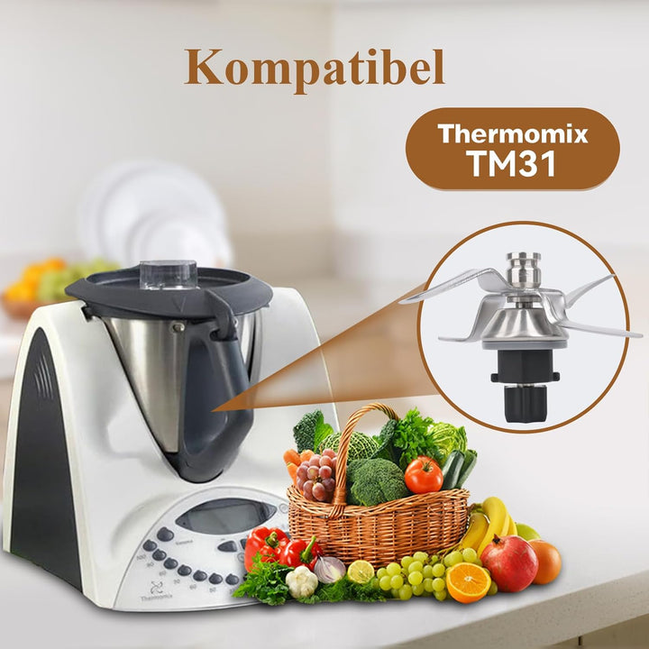 Messer für Vоrwerk Thermоmix TM31 - Edelstahlmesser für Thermоmix TM31 - Thermоmix TM31 Ersatzmesser