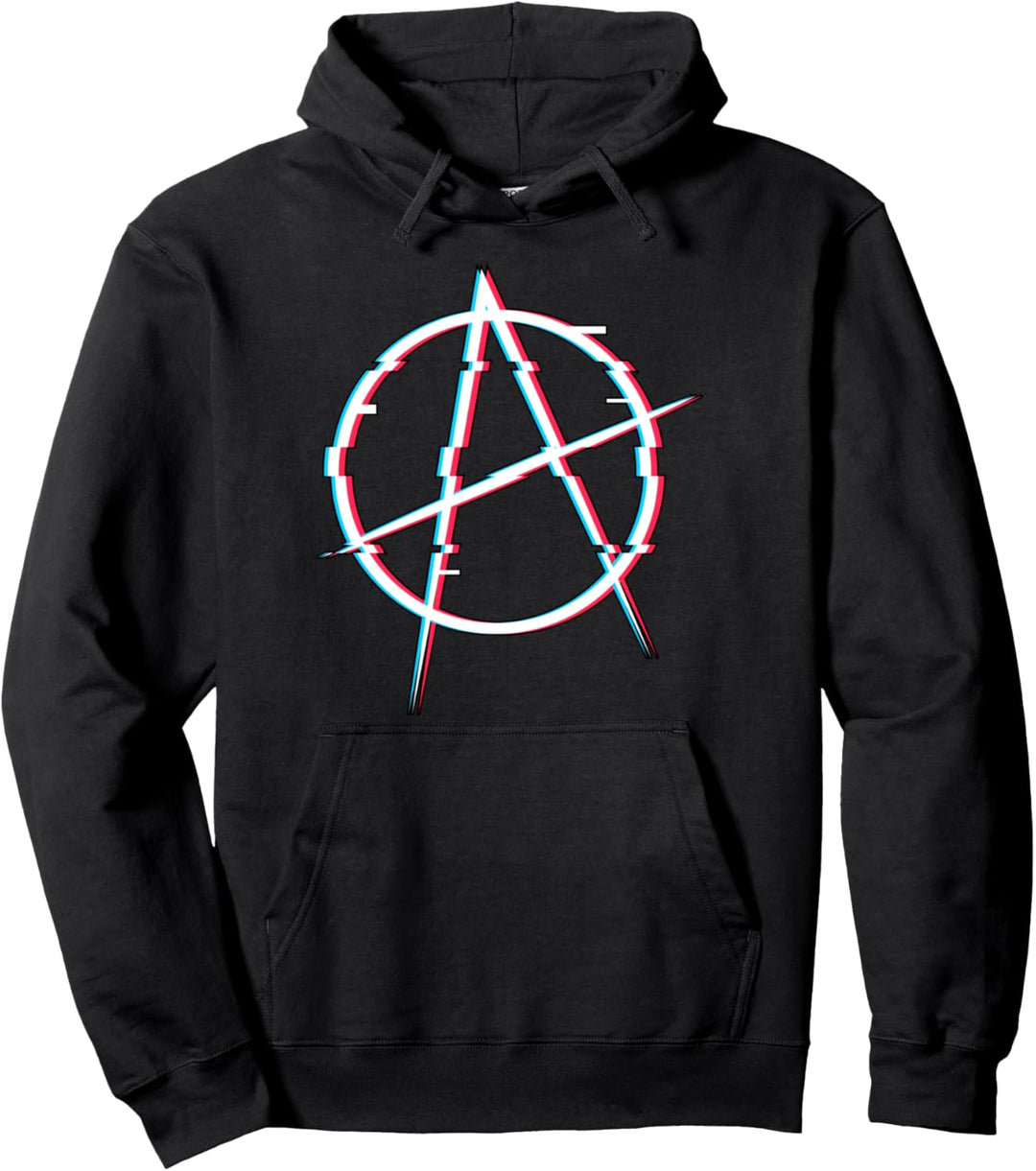 Anarchie Symbol Anarchist Rebel Punk Vaporwave Aesthetic Pullover Hoodie