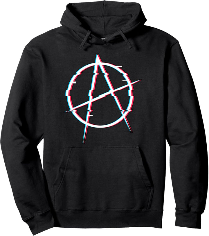 Anarchie Symbol Anarchist Rebel Punk Vaporwave Aesthetic Pullover Hoodie