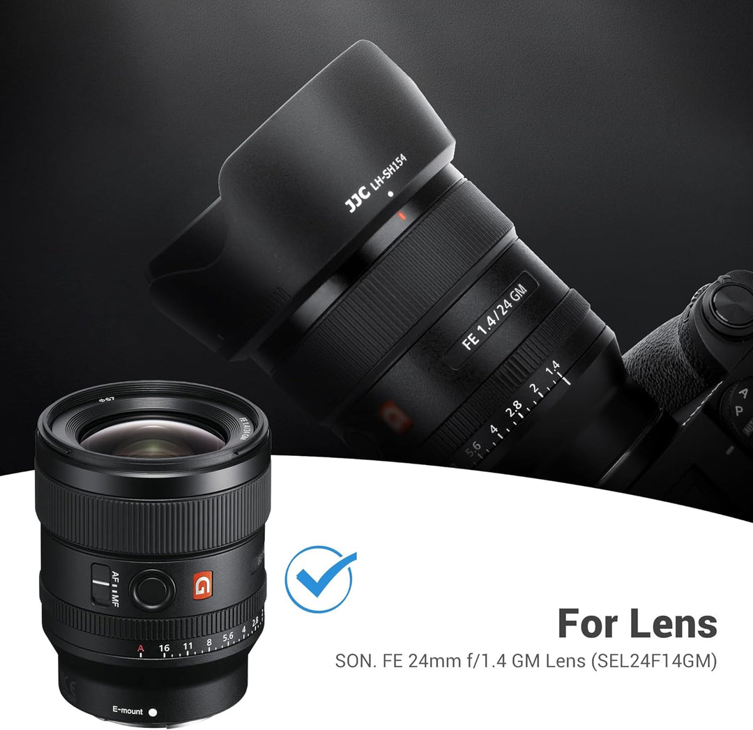 JJC Bajonett ALC-SH154 Gegenlichtblende für Sony FE 24mm f/1.4 GM (SEL24F14GM) Objektiv - Ersetzt So