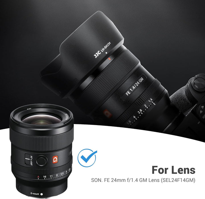 JJC Bajonett ALC-SH154 Gegenlichtblende für Sony FE 24mm f/1.4 GM (SEL24F14GM) Objektiv - Ersetzt So