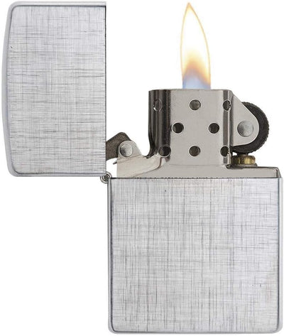 Zippo Feuerzeug 60001256 Linen Weave Benzinfeuerzeug, Messing, 1 x 3,5 x 5,5 cm, 1 x 3,5 x 5,5 cm