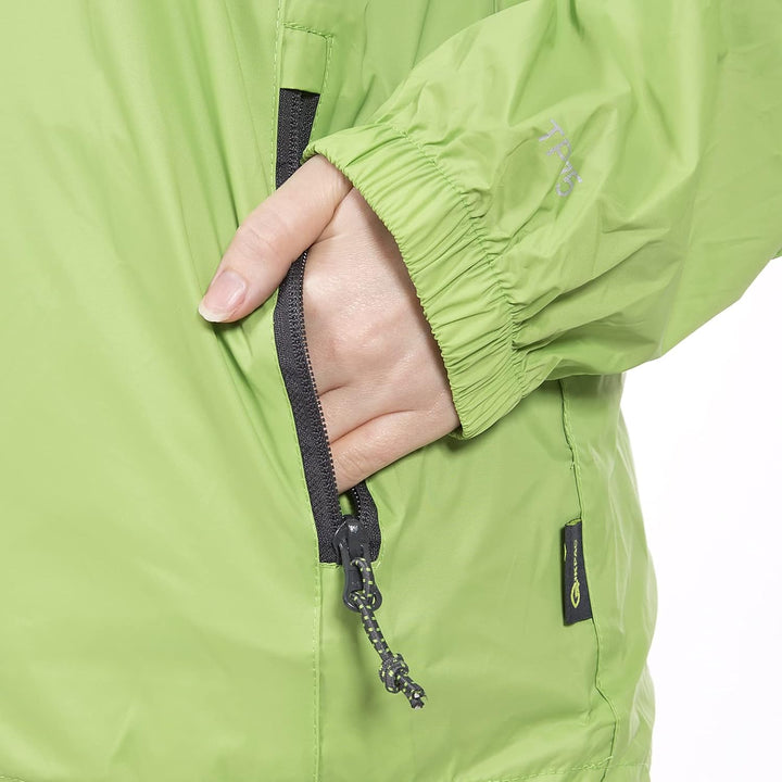 Trespass Unisex Qikpac Jacket Kompakt Zusammenrollbare Wasserdichte Regenjacke (1er Pack), Grün (Lea