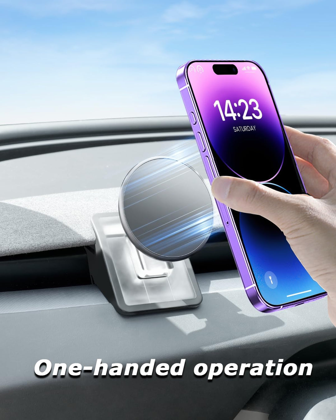 Auto Magnetische Handyhalterung für Tesla Model 3 Highland &amp; Model Y Juniper 2026, MagSafe Autohalte