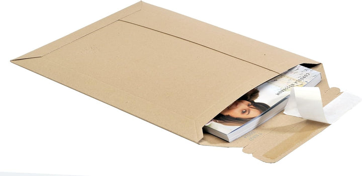 50 St Versandtaschen Toppac TP335 250x353 mm aus brauner Vollpappe Grossbrief Format Onlineshopverpa