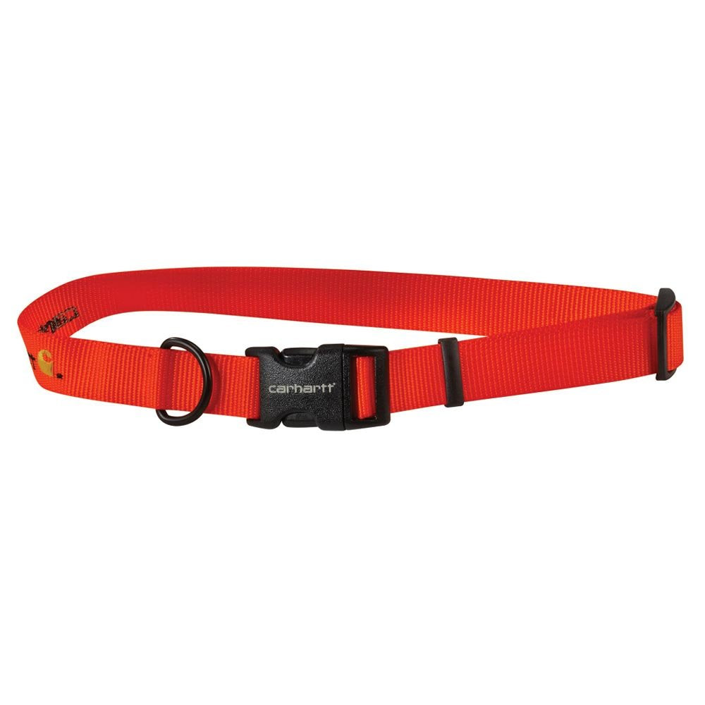 Carhartt Gear 102005 Tradesman Nylon Dog Collar - Large - Carhartt Brown m Brite Orange, m Brite Ora