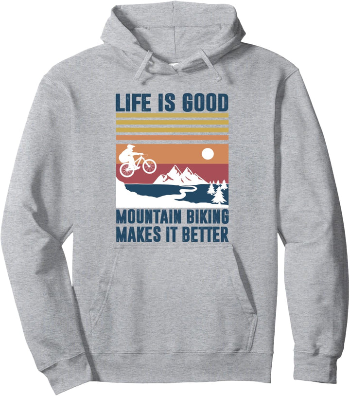 Mountainbike Geschenke für Männer Frauen Kinder MTB It Pullover Hoodie