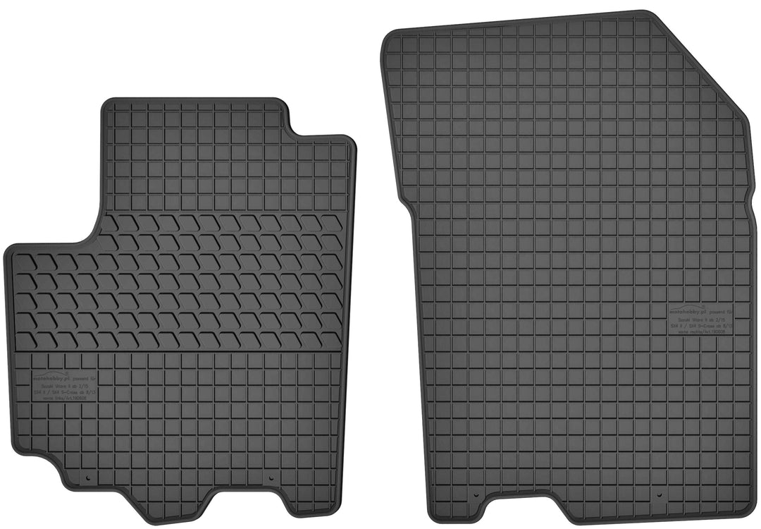 Motohobby Gummimatten Vorne Gummi Fussmatten Satz für Suzuki Vitara II LY (ab 2015) / SX4 S-Cross (a
