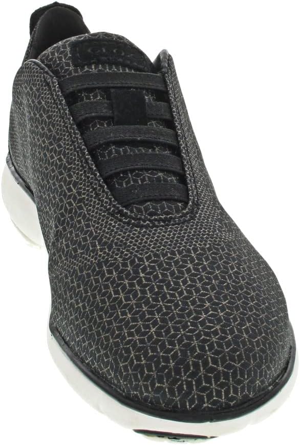 Geox Mädchen D Nebula E Sneakers 36 EU Black Gun, 36 EU Black Gun