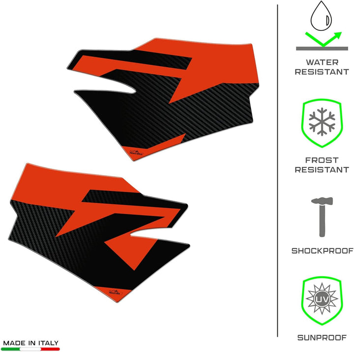 Resin Bike Motorrad-Aufkleber, kompatibel mit KTM Duke 890 2022-2023, seitliche Motorrad-Schutz, Sto