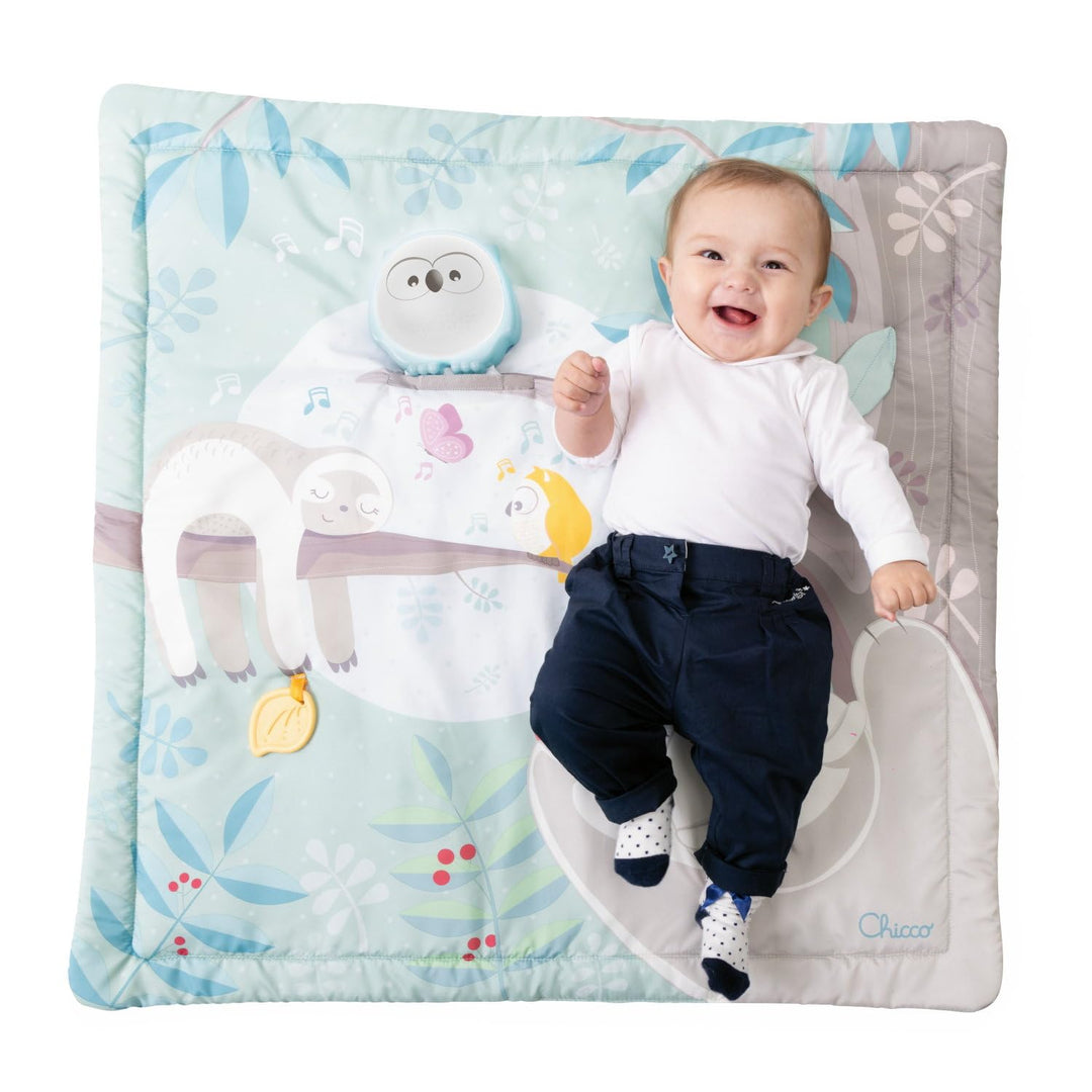 Chicco, Spielmatte 2in1, Elektronisches Paneel, Lichter, Geräusche und Klassische Musik, Tag- und Na