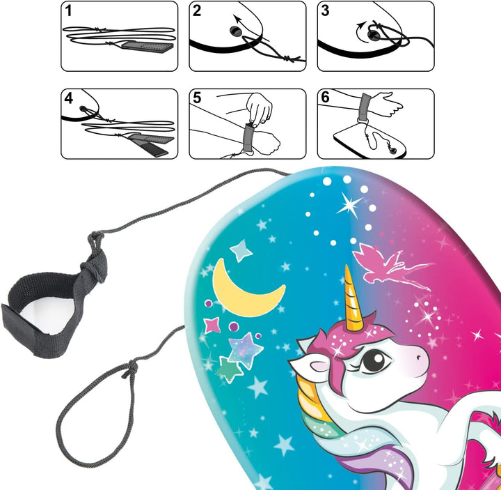 Mondo Toys - UNICORN Body Board - Surfbrett für Kinder, 94 cm - 11212