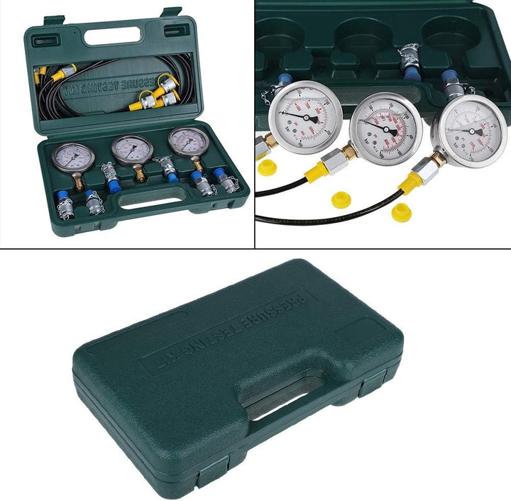 Hydraulisches Manometer, Hydraulikdruck-Test-Kit Druckbeständigkeit für die hydraulische Druckprüfun