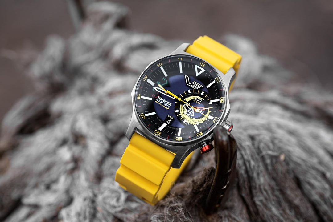 Vostok Europe Herrenuhr Expedition North Pole Solar mit 2 Armbändern in verschiedenen Varianten Silb