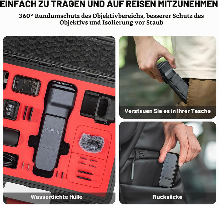 STARTRC Pocket 3 Gimbal Schutzhülle für DJI Osmo Pocket 3 Creator Combo, Anti-Fall Storage Handheld