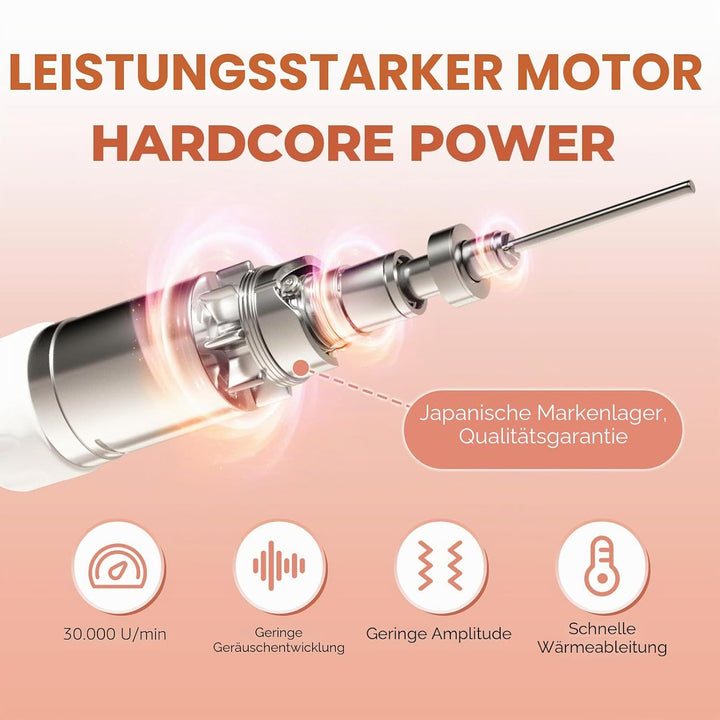 JCMASTER® Touch Nagelfräser 30.000 U/Min - Deutsche Marke - Elektrische Nagelfeile für Gelnägel Acry
