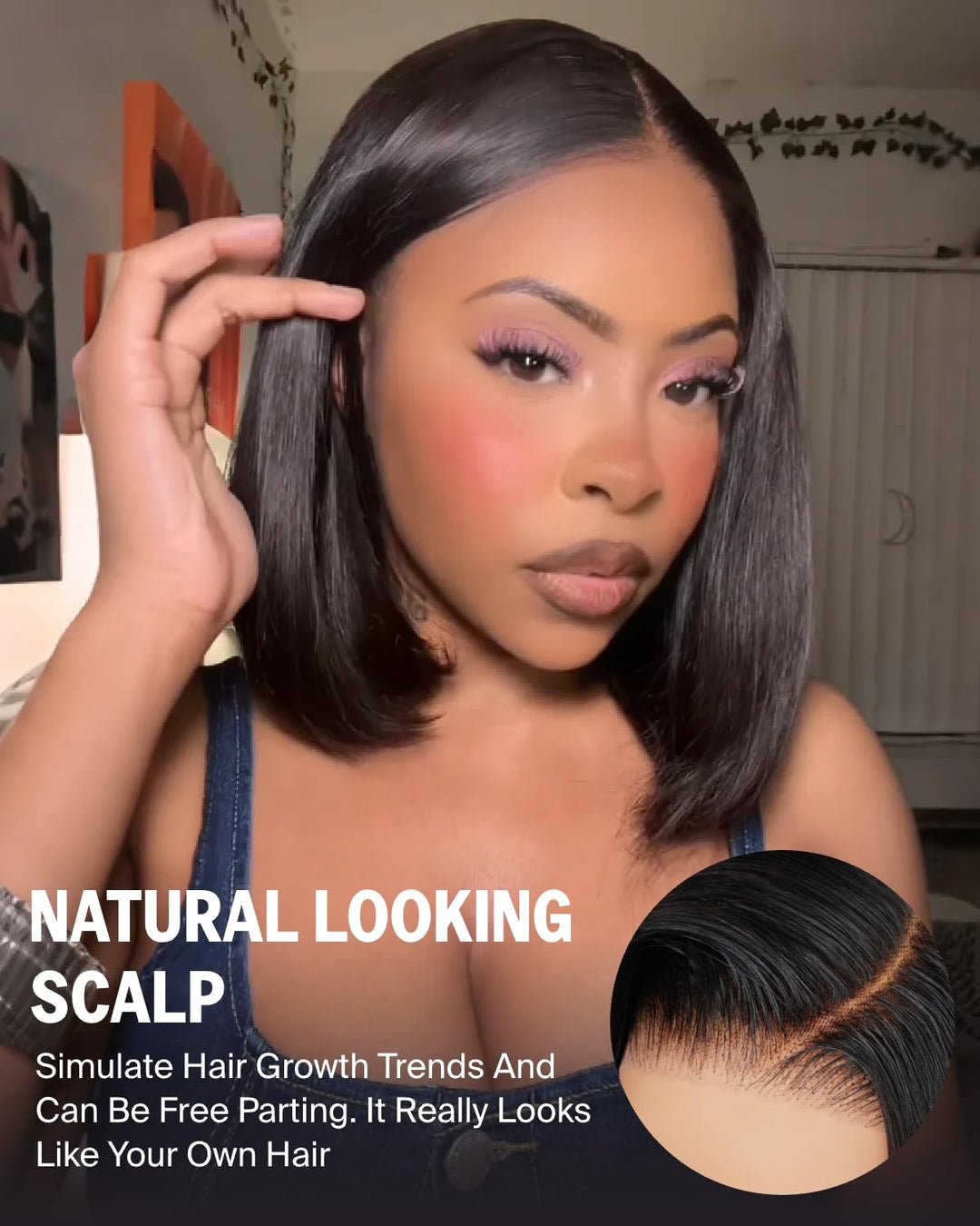 Wear and Go Glueless Bob Wig Human Hair For Black Echthaar Perücke Pre Cut 5x6 HD Lace Front Human H